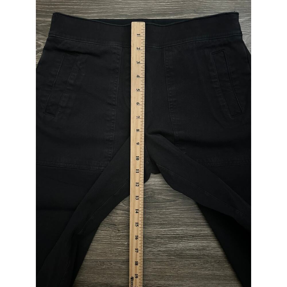 Spanx M Petite On The Go Cropped Wide Leg Pants Black - Picture 3 of 8